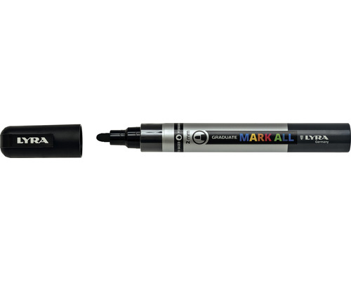 Marker permanent Graduate Mark All Lyra 2 mm negru