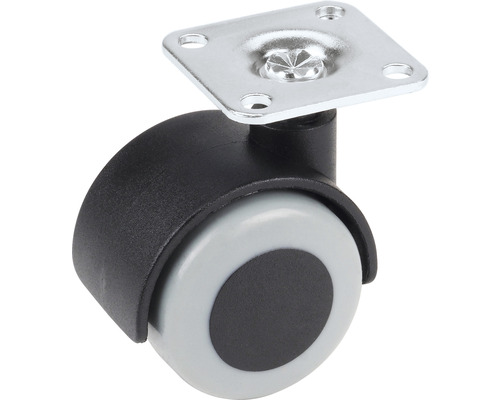 Rotilă pentru mobilă cu placă de montaj