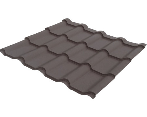 Țiglă metalică Wetterbest 2590x1200x0,5 mm brun ciocolată mat RAL 8017