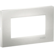 Ramă aparataje Schneider Easy Styl 4 module, plastic argintiu