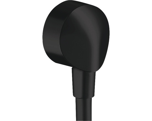 Cot racord pentru furtun duș hansgrohe FixFit 1/2" negru mat Braț de duș cu aspect mat