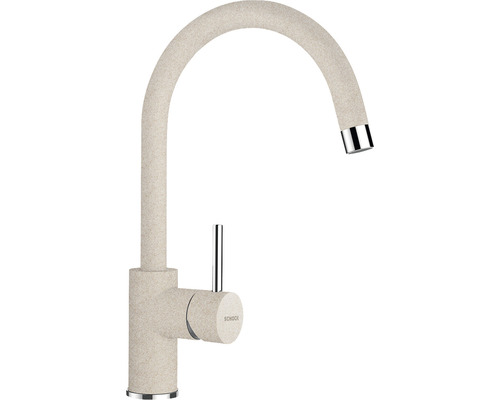 Baterie de bucătărie cu gura de scurgere pivotantă