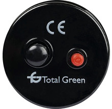 Marcaj CE și logo Total Green pe un dispozitiv electronic