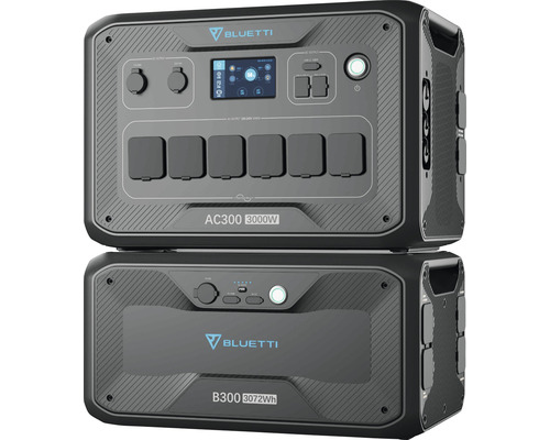 Bluetti AC300 3000W și B300 3072Wh Powerstation