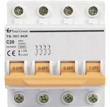 Disjunctor electric modular Total Green 4P 25A 6kA, curbă C-thumb-0