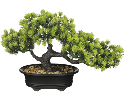 Bonsai artificial în ghiveci MICA H 21 cm verde | HORNBACH