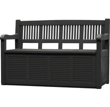 Bancă de grădină cu spațiu de depozitare