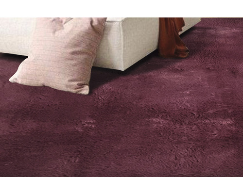 Prim-plan cu un covor lângă o canapea și o pernă.