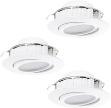Trei spoturi încastrate cu LED pentru interior