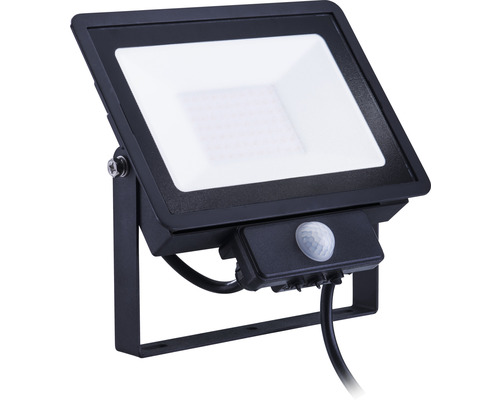 Proiector LED exterior Pila 50W 4250 lumeni IP65, senzor de mișcare, lumină neutră, negru