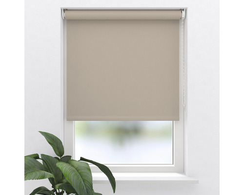 Fereastră cu rulou bej pentru interior
