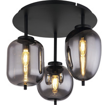 Lumină de plafon cu trei globuri de sticlă