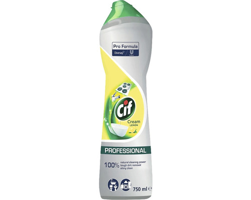Soluție curățat universală Cif Professional 750ml Detergent Cif Cream Lemon, sticlă de 750 mililitri