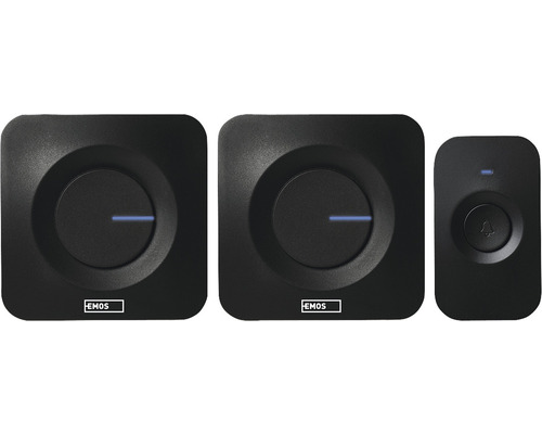 Set sonerie fără fir EMOS cu doi receptori și un emițător