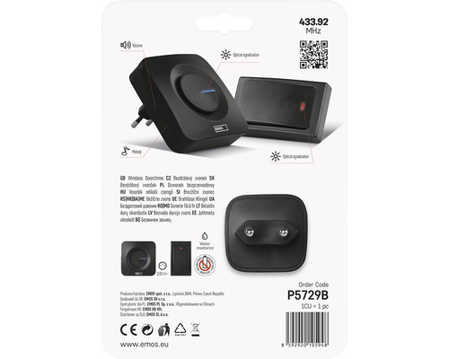 Sonerie fără fir în ambalaj