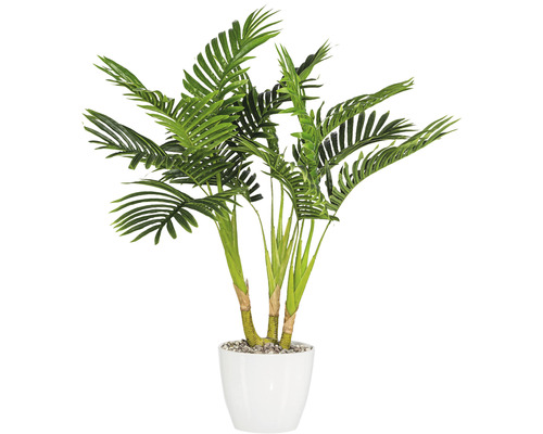 Palmier artificial Howea kentia H 70 cm verde/ alb