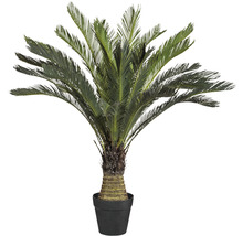 Palmier artificial Cycas revoluta în ghiveci H 130 cm verde