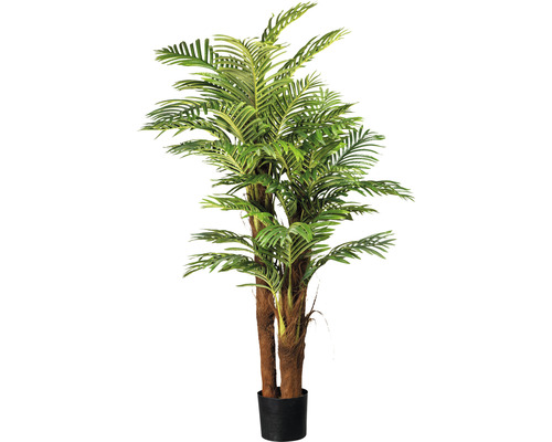 Plantă artificială palmier Areca 3 trunchiuri H 160 cm verde