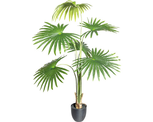 Plantă artificială palmier Washingtonia H 120 cm verde