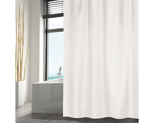 Perdea de duş MSV Textil 180x200 cm alb