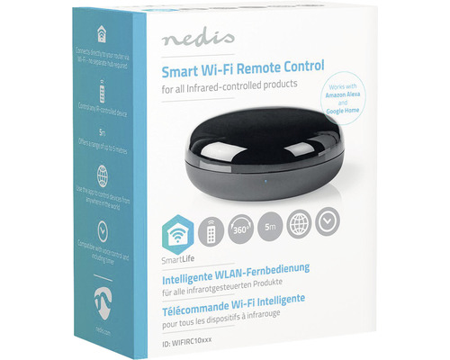 Telecomandă inteligentă Nedis Smart wifi pentru produse în infraroșu pe ambalaj