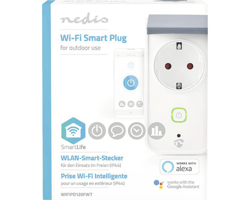 Priza inteligentă Nedis WiFi pentru exterior în cutie