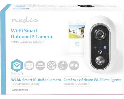 Cameră IP de exterior inteligentă WiFi Nedis