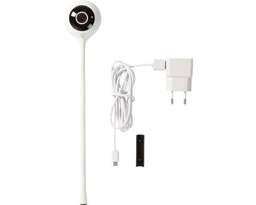 Baby monitor cu cablu de alimentare și suport