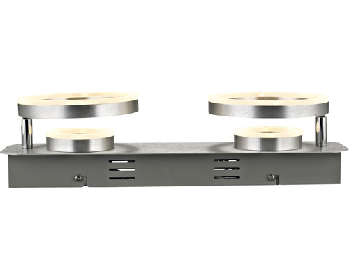 Lampă de perete dublă cu LED metalică pentru interior