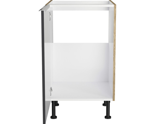 Dulap inferior de bucătărie cu ușă, raft și picioare