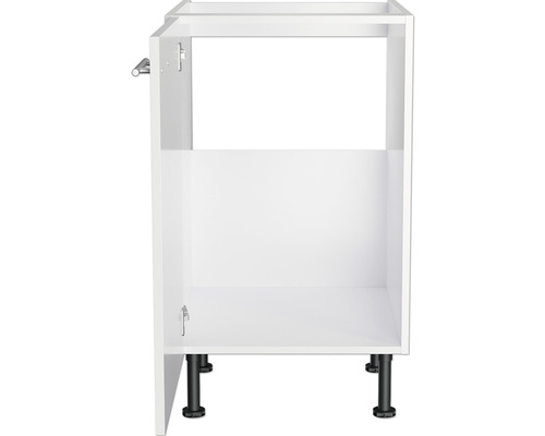 Corp inferior de bucătărie fără ușă cu picioare negre