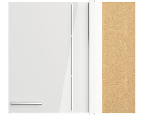 Prim-plan al unui dulap de baie cu mâner