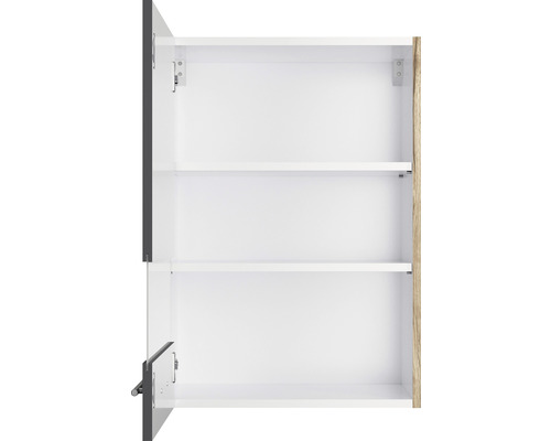 Dulap suspendat deschis cu două rafturi