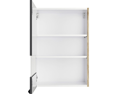 Dulap de baie deschis cu rafturi