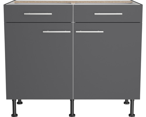 Dulap inferior cu două sertare și două uși pentru baie