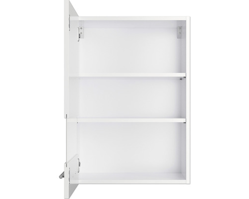 Dulap de perete alb deschis cu rafturi