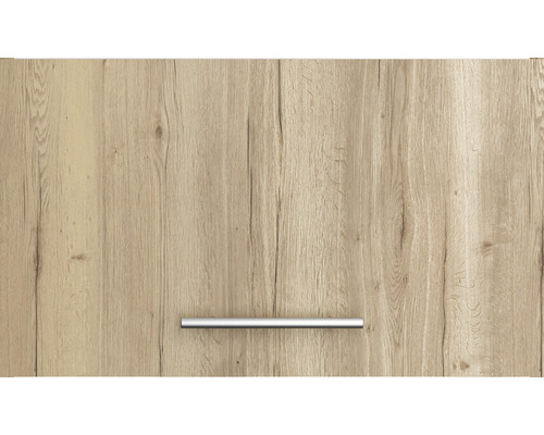 Față de dulap de bucătărie cu decor de lemn și mâner