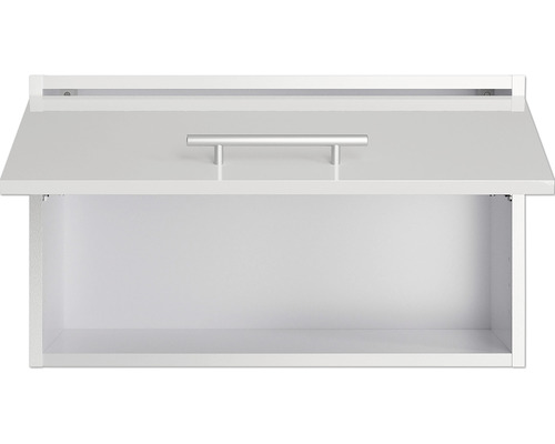 Dulap suspendat alb cu mâner