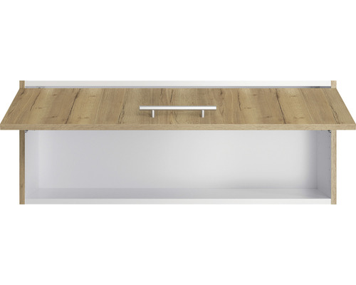 Dulap suspendat cu clapetă deschisă și mâner