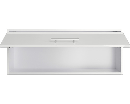 Dulap suspendat alb deschis cu mâner