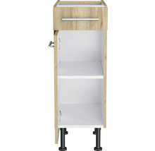Dulap inferior de lavabo cu sertar, ușă și două rafturi
