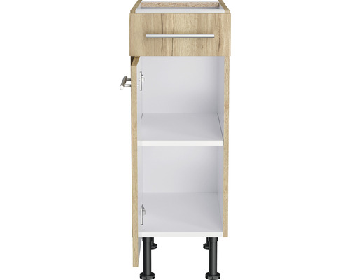 Dulap inferior de lavabo cu sertar, ușă și două rafturi