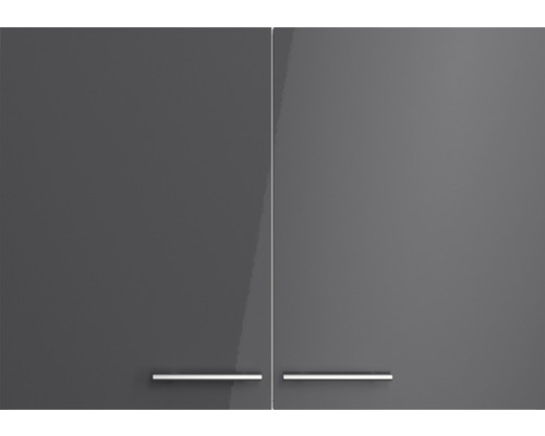 Dulapuri suspendate gri cu mânere