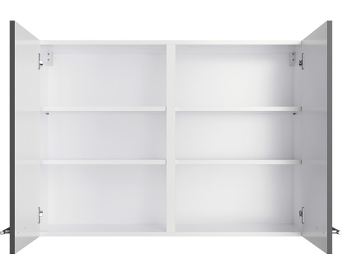 Dulap de perete deschis cu rafturi pentru baie sau bucătărie