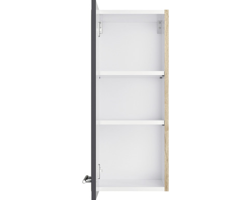 Dulap de baie deschis cu rafturi