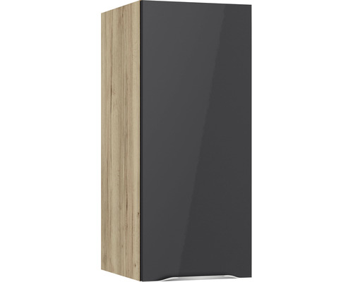 Corp superior bucătărie Optifit Linus984, 30 cm, 1 ușă, antracit