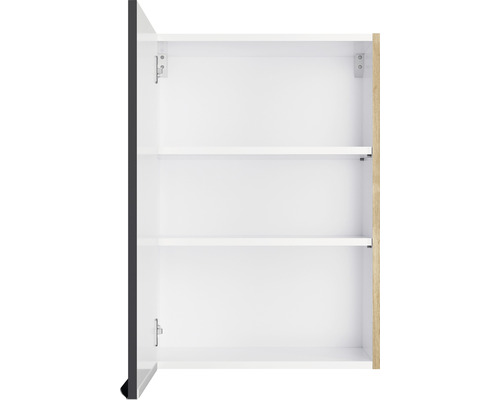 Dulap suspendat deschis cu rafturi pentru baie