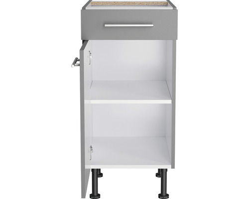 Dulap inferior cu sertar, ușă și picioare reglabile