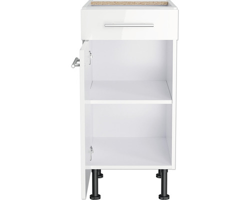 Dulap inferior cu sertar și compartiment deschis