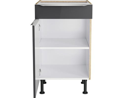 Dulap inferior cu ușă, raft și picioare